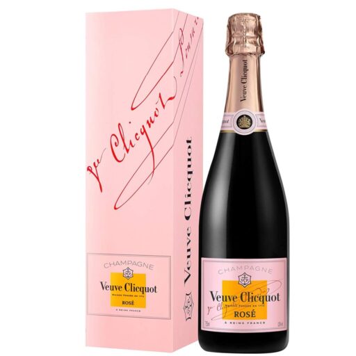 [6] CHAMPAGNE VEUVE CLICQUOT BRUT ROSE CON ESTUCHE 750 ML